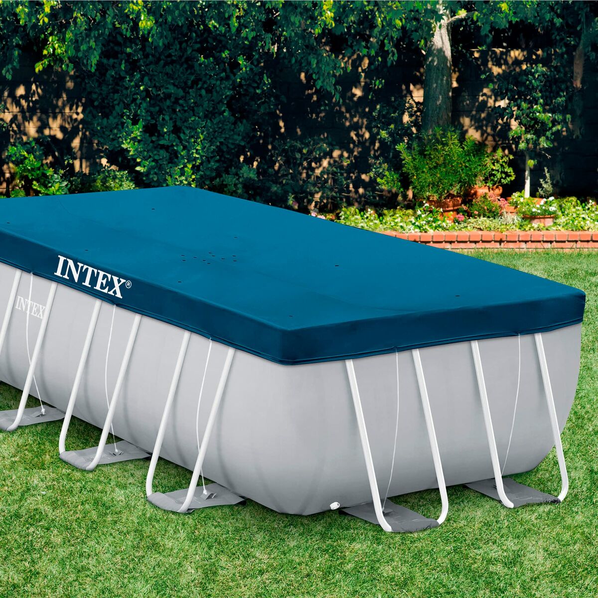 Intex Swimming Pool Cover Intex 28037 4 X 2 M Blue Navy Blue