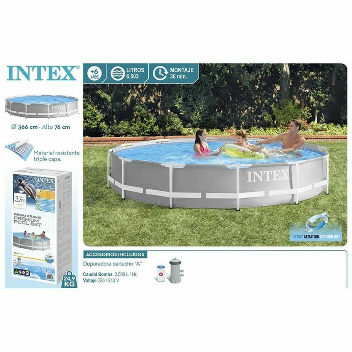 Intex Removable Pool Intex 26712 Treatment Plant For Swimming Pool (Refurbished A)