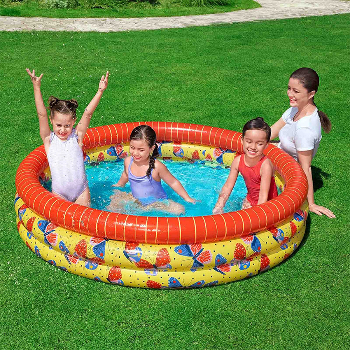Bestway Inflatable Paddling Pool For Children Bestway Butterflies 168 X 38 Cm