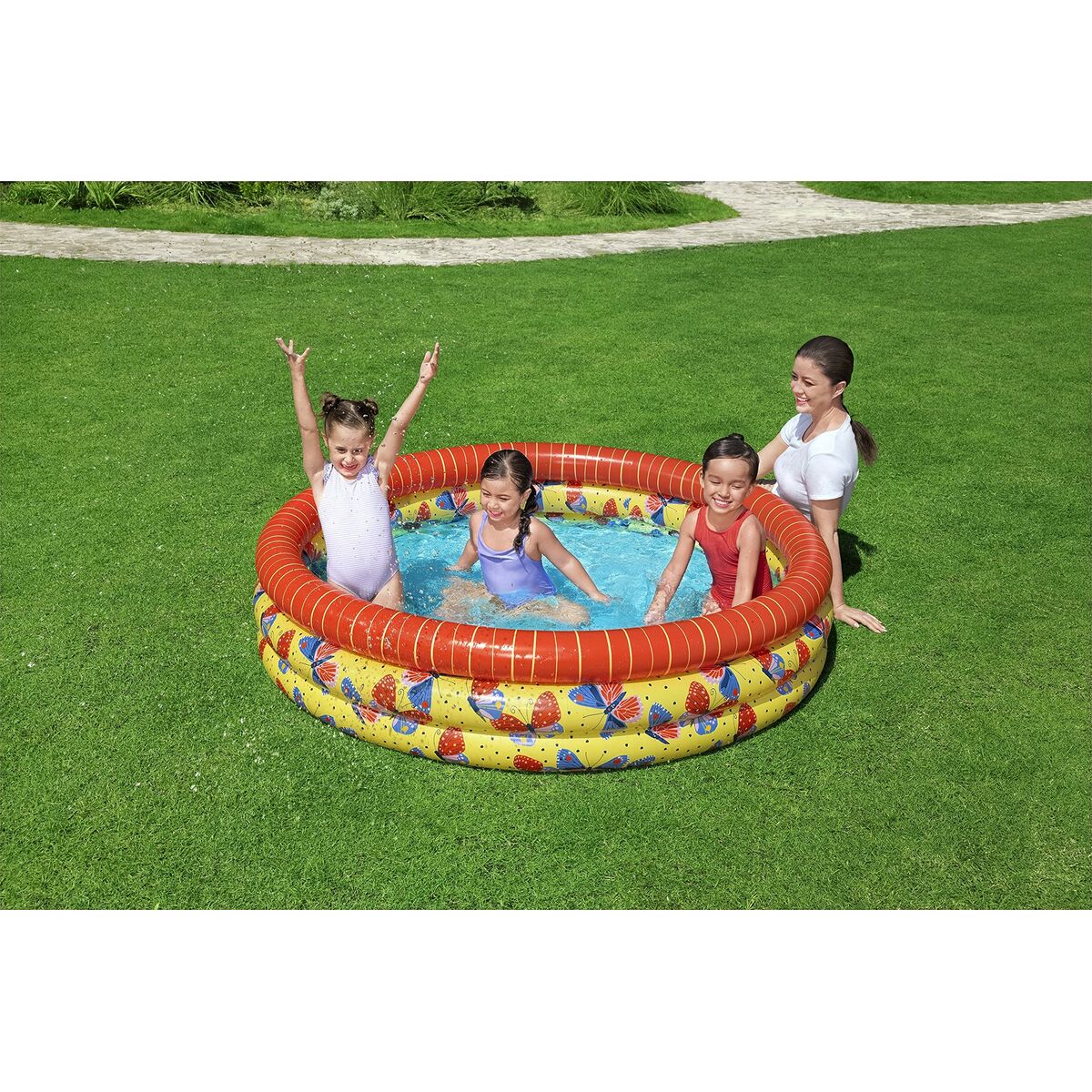 Bestway Inflatable Paddling Pool For Children Bestway Butterflies 168 X 38 Cm