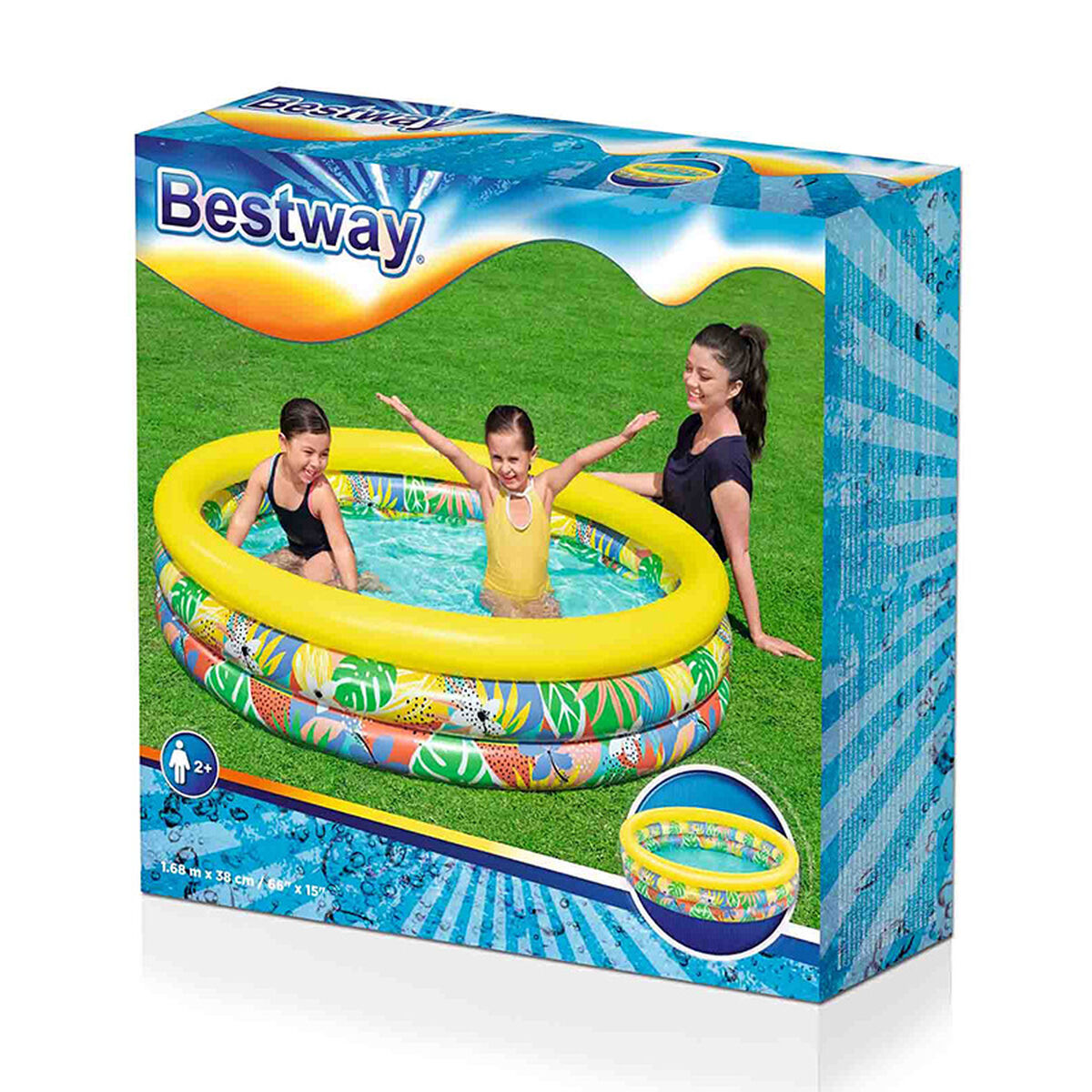 Bestway Inflatable Paddling Pool For Children Bestway 168 X 38 Cm