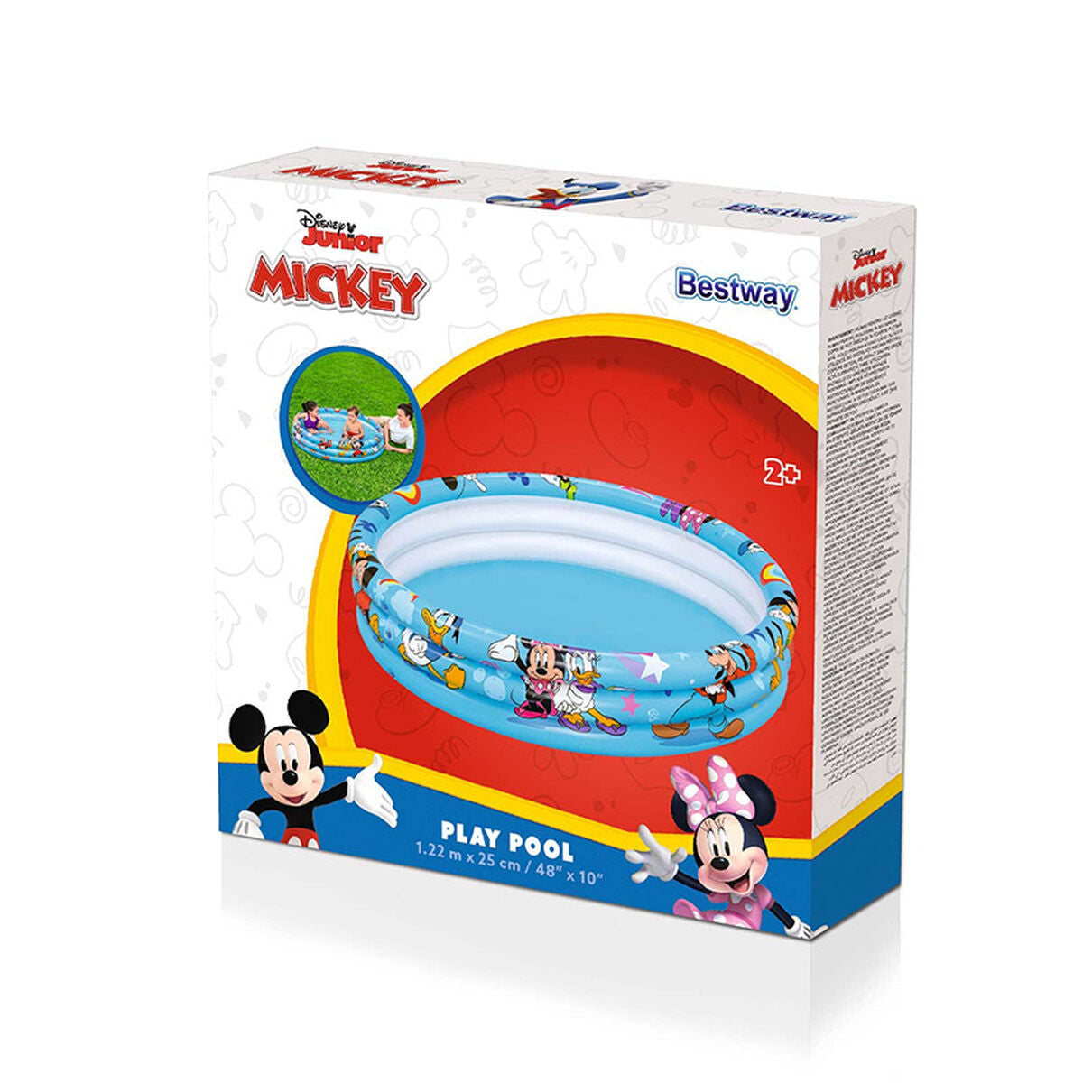 Bestway Inflatable Paddling Pool For Children Bestway Mickey & Friends 122 X 25 Cm (1 Unit)
