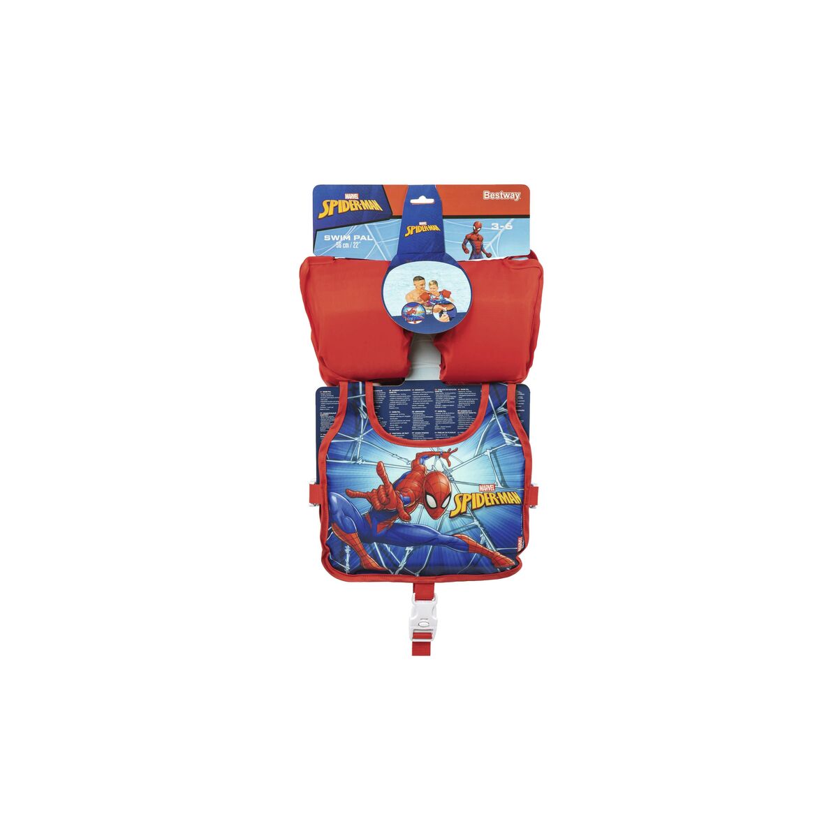 Bestway Vest With Arm Bands Disney Spiderman 56 Cm +3-6 Years Pool & Beach 98795