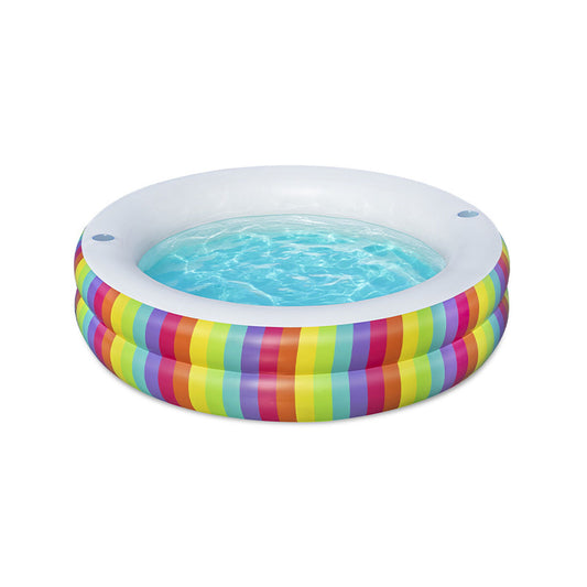 Bestway Inflatable Paddling Pool For Children Bestway Rainbow 206 X 206 X 51 Cm