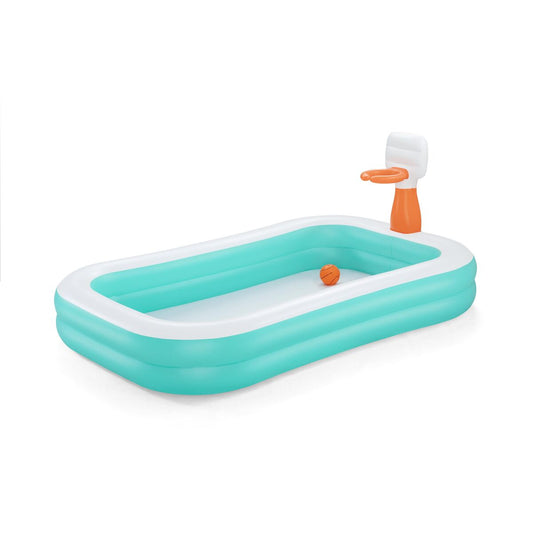 Bestway Inflatable Kids Pool Basketball Game 251X168X102 Cm +3 Years Garden 54445