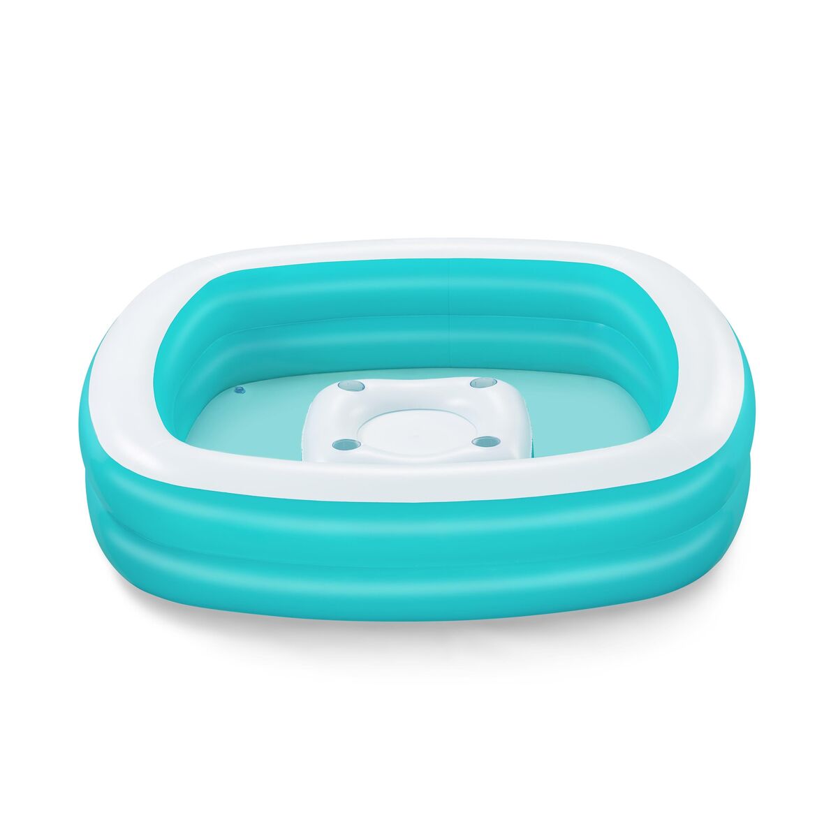 Bestway Inflatable Kids Pool 2 Chambers Family Floating Table 218X218X48 Cm +6 Years