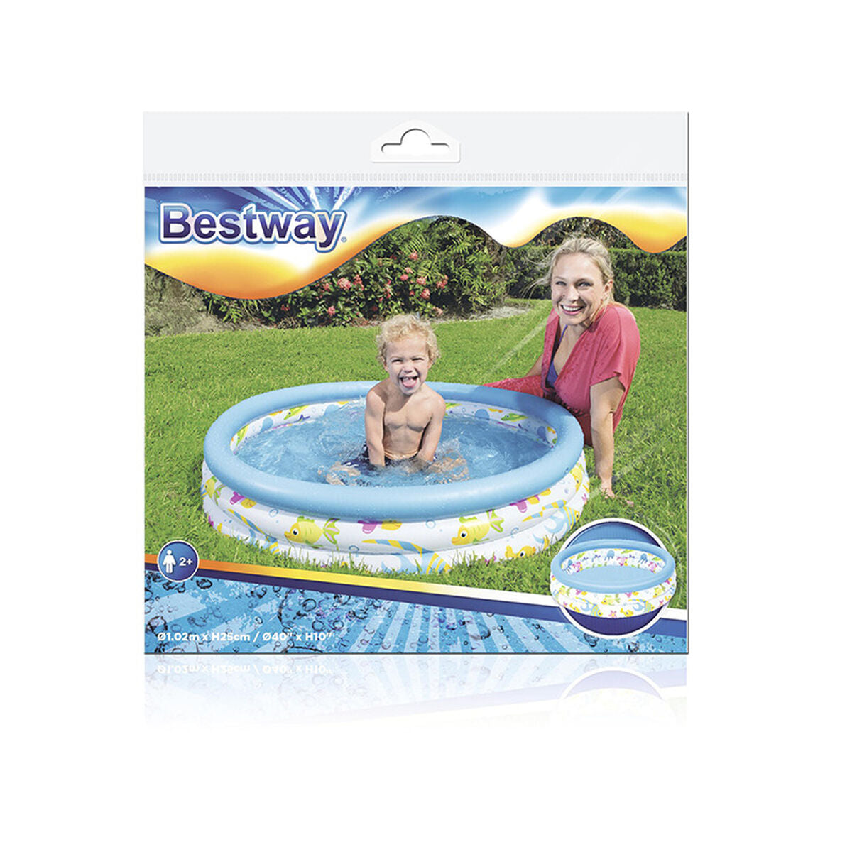 Bestway Inflatable Paddling Pool For Children Shine Inline 102 X 25 Cm