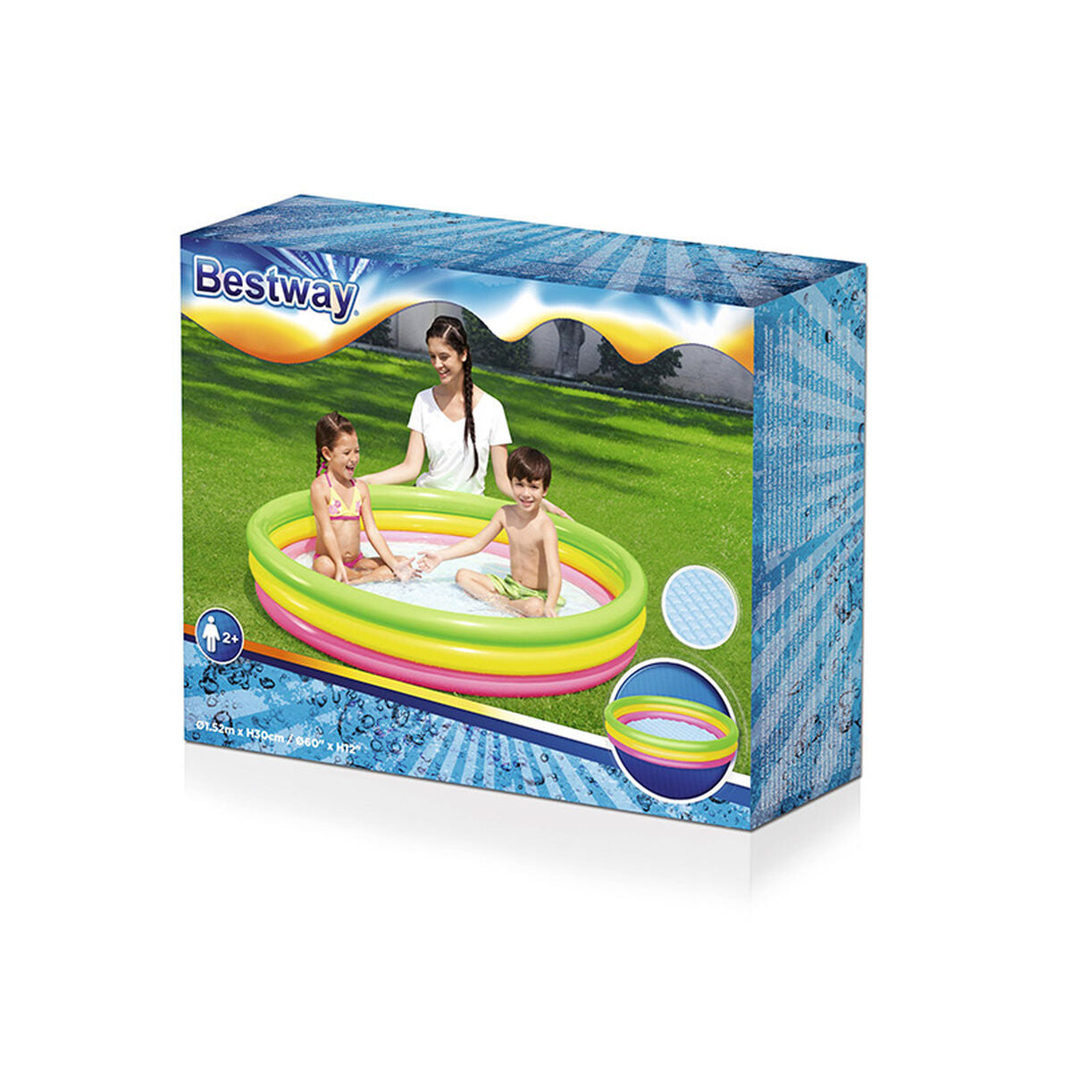 Bestway Inflatable Paddling Pool For Children Shine Inline 152 X 30 Cm
