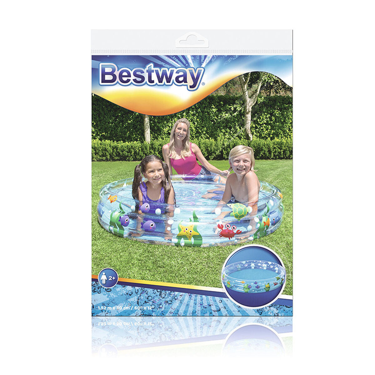 Bestway Inflatable Paddling Pool For Children Bestway Navy 152 X 30 Cm