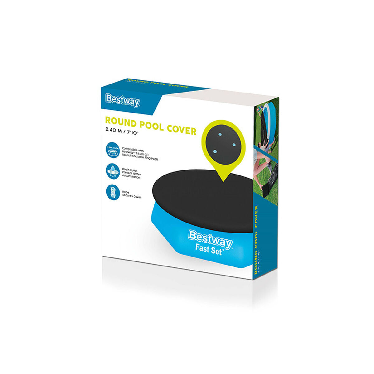 Bestway Swimming Pool Cover Bestway Black Ø 244 Cm (1 Unit)