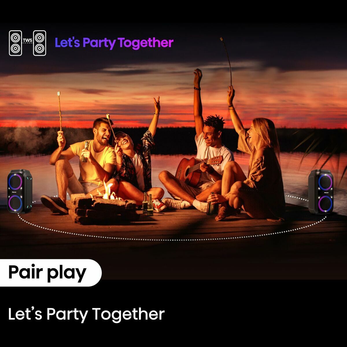 Hisense Portable Bluetooth Speakers Hisense Pr160 Black