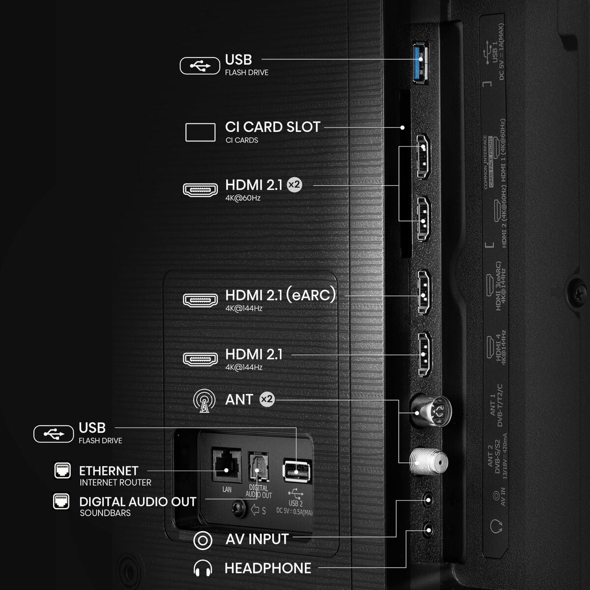 Hisense Smart Tv Hisense 85E7Q Pro 4K Ultra Hd 85" Hdr Qled