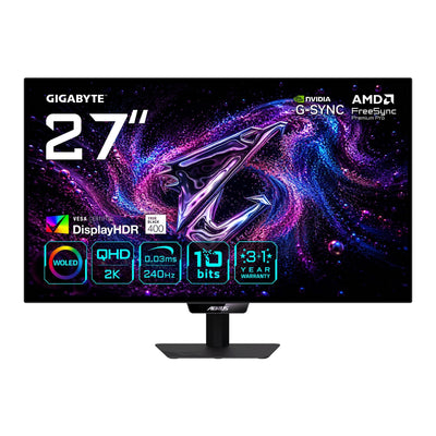 Gigabyte Aorus Elite FO27Q24G 27 Woled 2K QHD Gaming-monitor, 67,3CM (26.5), 2560 X 1440 Pixel, Quad Hd, Oled, — image 1