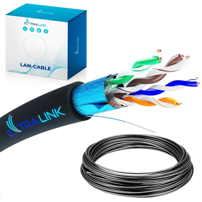 Extralink CAT.5E FTP (f UTP) Outdoor Twisted Pair 50M