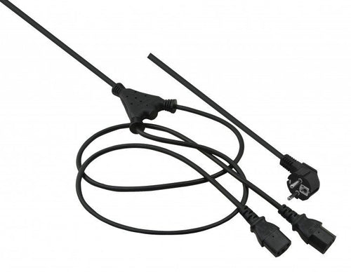 Helos Cable Power And 2 X C13, Black 2,0M — image 1
