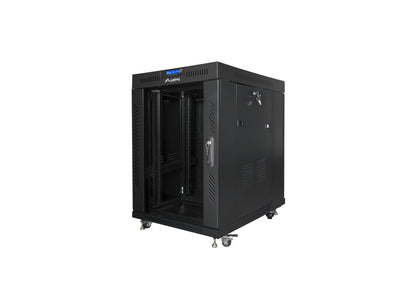 Lanberg Cabinet Rack 19 Pulgadas, 15U, 600 X 800, Door Glass Lcd, Paquete Flat Black — image 1