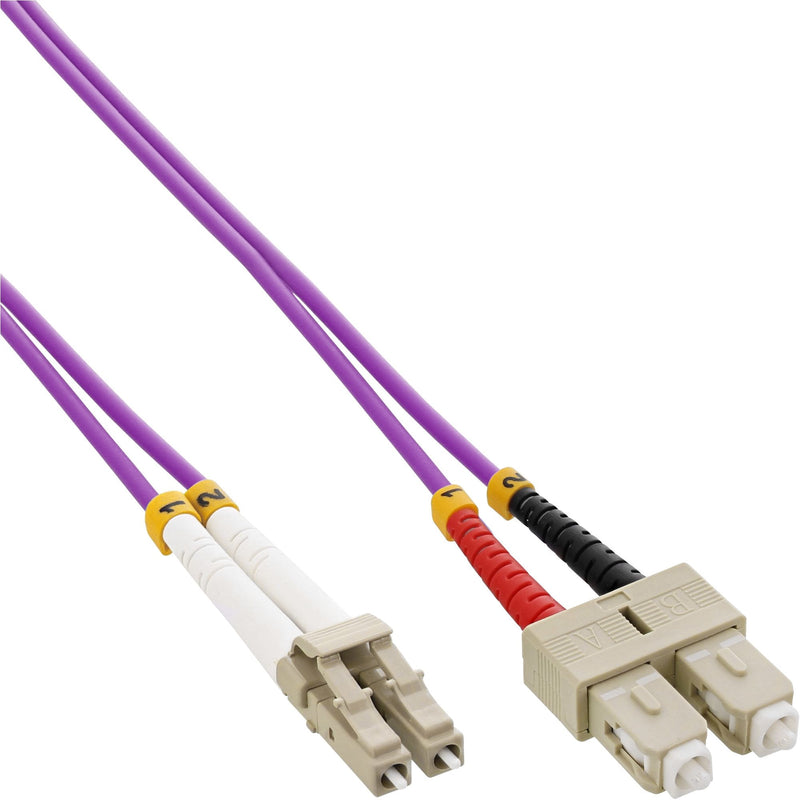 Inline Cable Dúplex Fibre Optic Lc/Sc 50/125?M OM4 1M