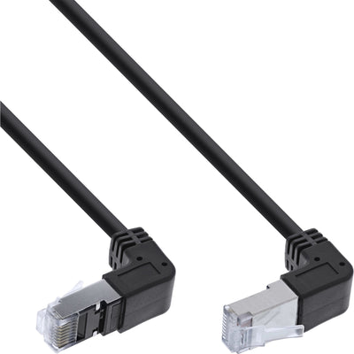 Inline Network Cable Ángulo Ascendente/Descendente, S/FTP (pimf), CAT.6, 250MHZ, Pvc, Cobre, Black 2,36M — image 1