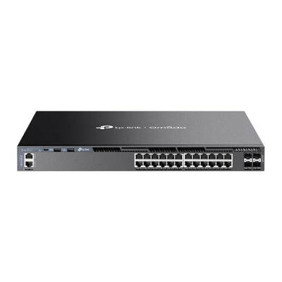 Omada 24-PORT Gigabit Stackable L3 Managed Switch With 4 10GE Sfp + Slots — image 1
