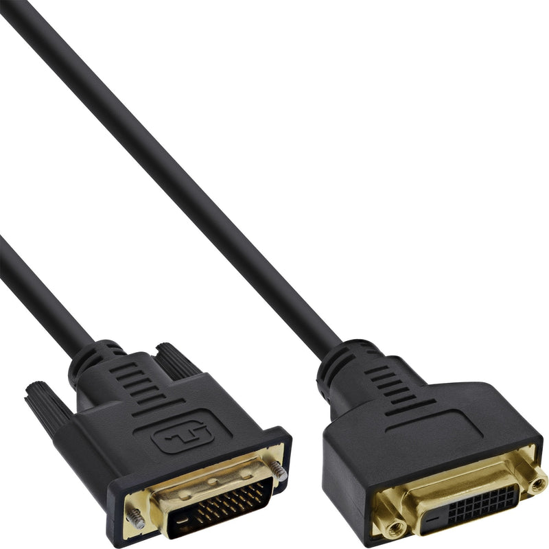 Inline Cable DVI-d Premium 24 + 1 Male a Female Dual Link 2M