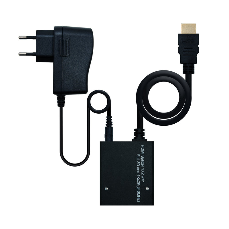 Nanocable Duplicador HDMI High Speed 2 Dispositivos With Power