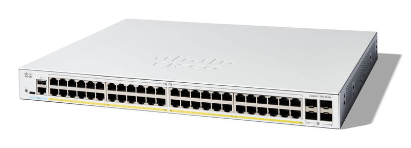 Cisco Catalyst 1200-48P-4G Conmutador L3 Smart 48 X 10/100/1000 (PoE + ) + 4 X Gigabit Sfp Assembly Rack PoE +