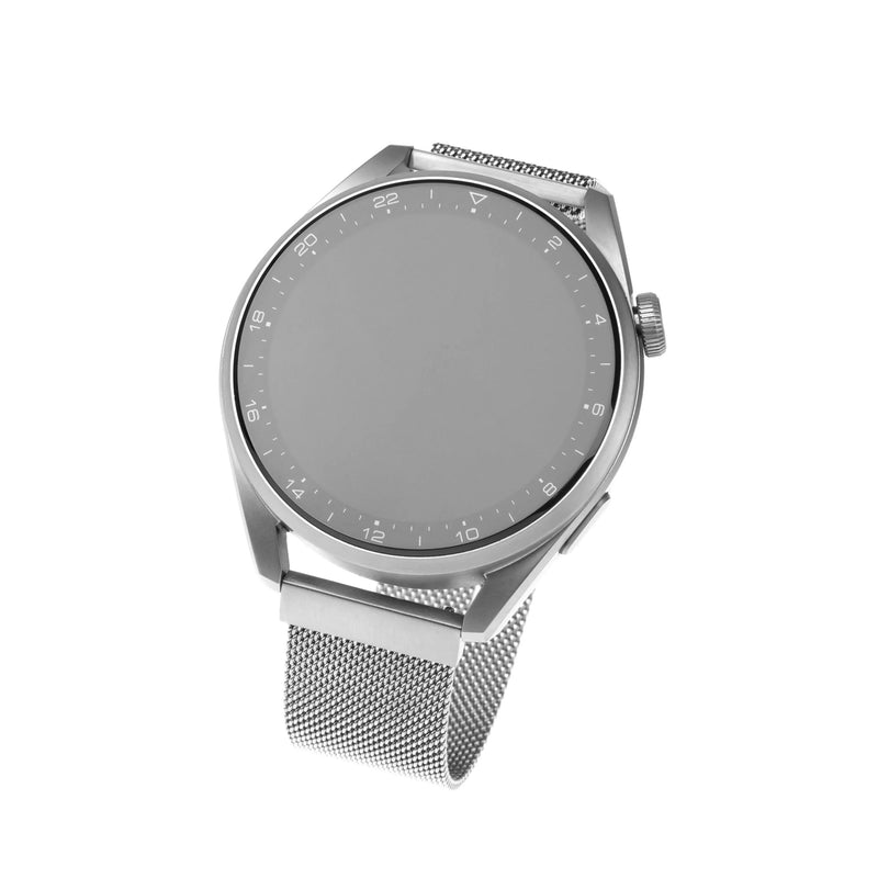 Fixed Mesh Strap For Smatwatch, Quick Release 20MM, Silver