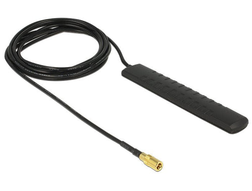 Delock Dab + DVB-T2 Antenna Smb Connector Male 20 dBi Activo Omnidirektional Black Assembly Adhesive — image 1