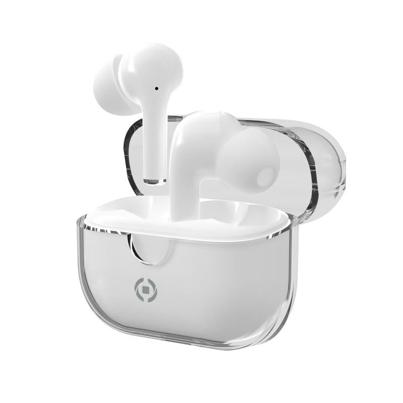 Celly Clear Headphones True Wireless Stereo (tws) USB Type-c Bluetooth White