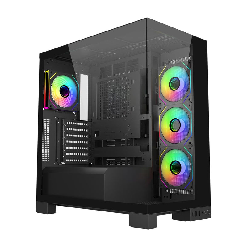 PC Case Fsp M540, Black Glass Tempered X 2 POC0000274
