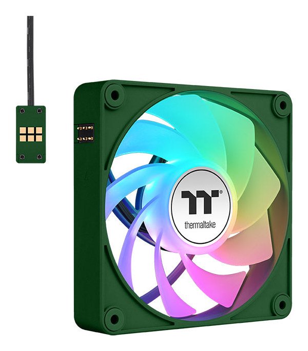 Thermaltake Fan Refrigeración PC CT140 Ex Reverse ARGB Sync, Colour Green Carrera, Paquete 3, 140MM CL-F230-PL