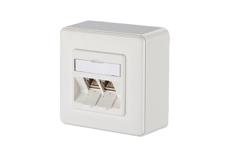 Metz Connect E-dat Módulo 2 Port Ap CAT.6A, White Puro