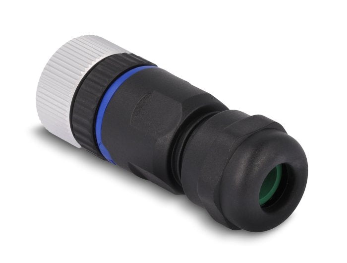 Delock 60536 M12 Connector Codificado a 4 Pines Female Assembly With Connection Screw