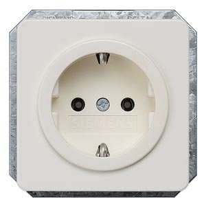 Siemens Delta Profil Schuko- 5UB1403 Socket Power 10 16A 250V Titanwei