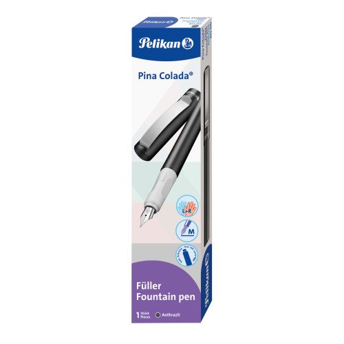 Pelikan Pina Colada Pluma Estilográfica Sistema Charging Cartridge Antracita 1 Pieces