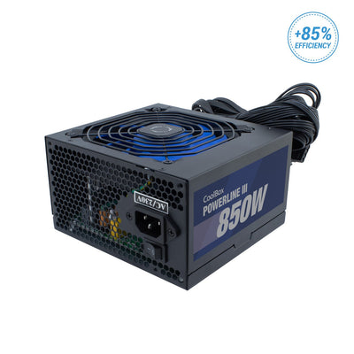 Coolbox Power Supply Powerline Iii 850 850W 85% 20+4 Pin ATX Black — image 1