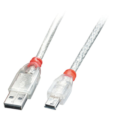 Lindy Cable USB 2.0 Typ a Mini-b Transparentee M 5M — image 1