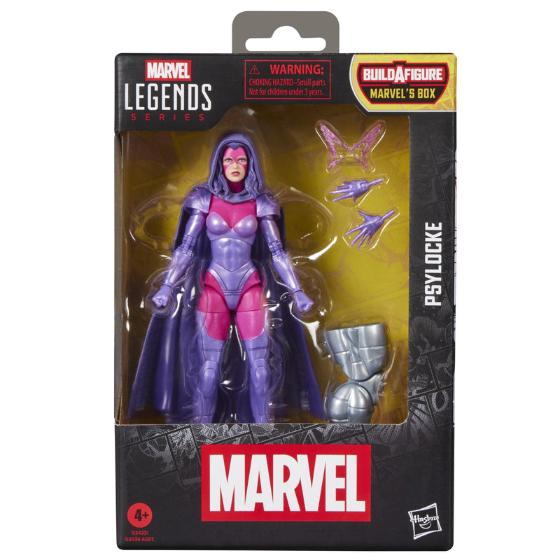 Hasbro Figura Marvel Legends Series Build a Figura Marvel's Caja Psylocke