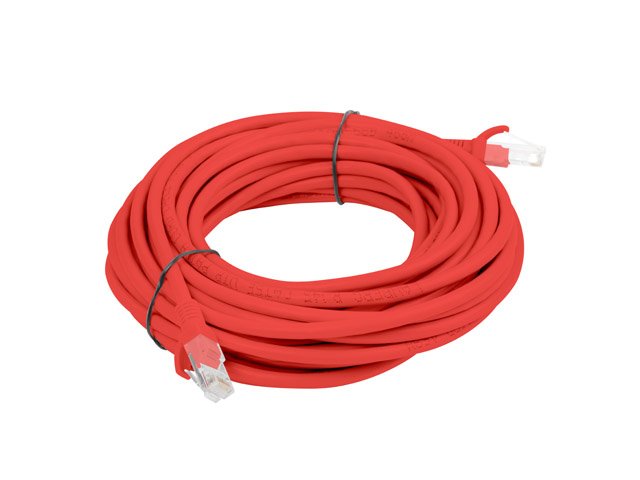 Lanberg Network Cable PCU6-10CC-0500-R, RJ45,UTP, CAT.6,5M, Red