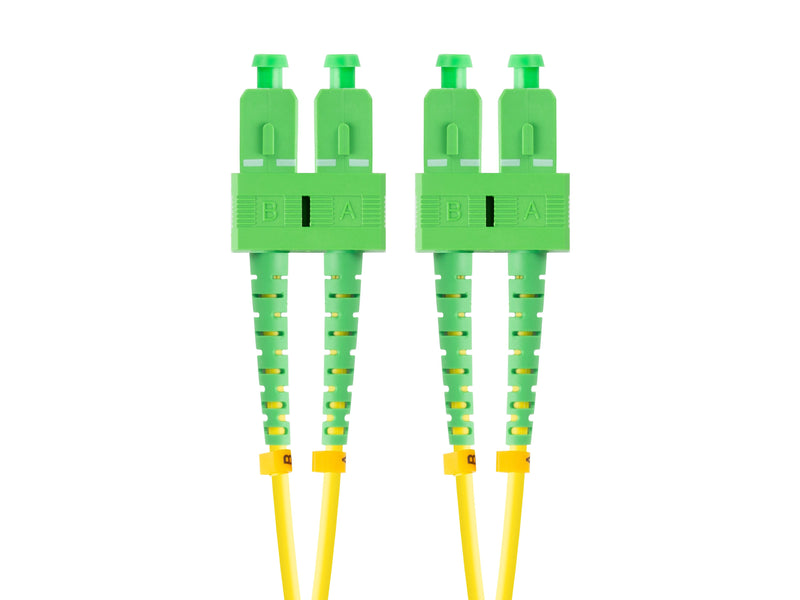 Lanberg Cable Fibre Optic 15M Mono Sc/Apc-sc/Apc Duplex G657A1 Lszh Yellow