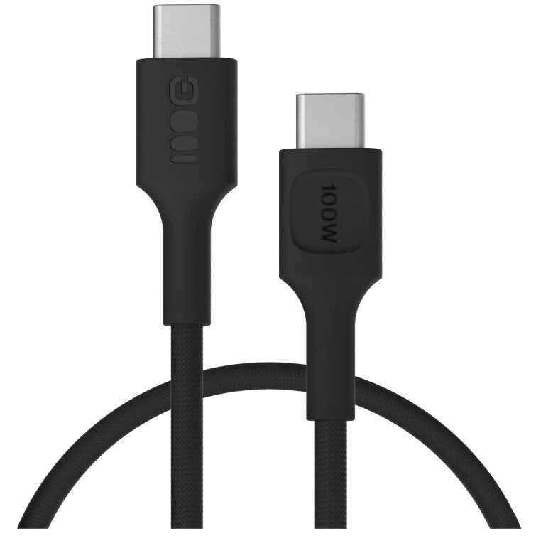 Green Cell USB-C To USB-C Cable Powerstream 100W 0.3M Black - Braided