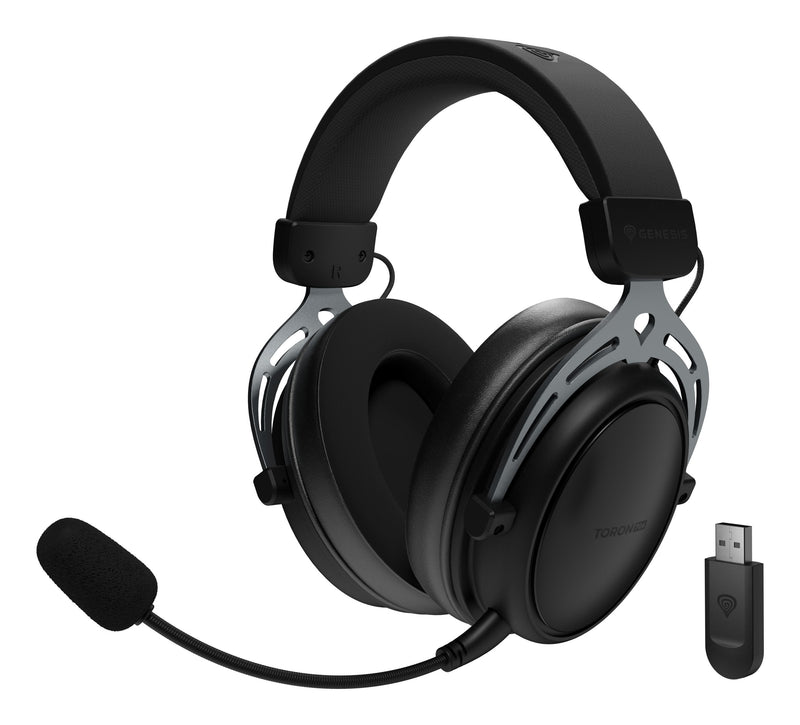 Headphones Genesis Toron 706 Wireless And Alámbrico Diadema Set USB Type-c Bluetooth Black
