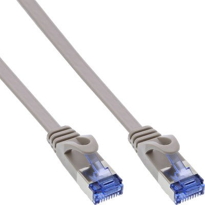 Inline Network Cable Flat , U/FTP, CAT.6A, Grey 0,5M — image 1
