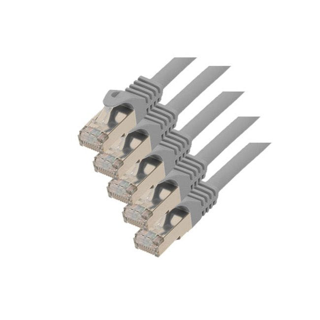 S-conn RJ45-RJ45, M-m, 5M Network Cable Grey CAT.7 S/FTP (s-STP)