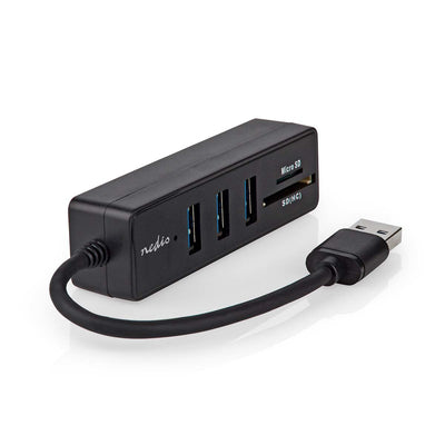 Nedis USB Hub USB-A Connector Male 3x USB a Connector Female - 5-PORT Port(s), USB 3.2 Gen 1, Power Eléctrica  — image 1