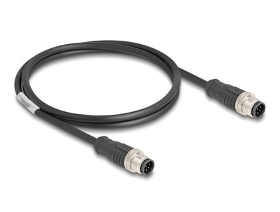 Delock 80806 Cable M12 Codificado a 8 Pin Male a Male Pvc 1M — image 1