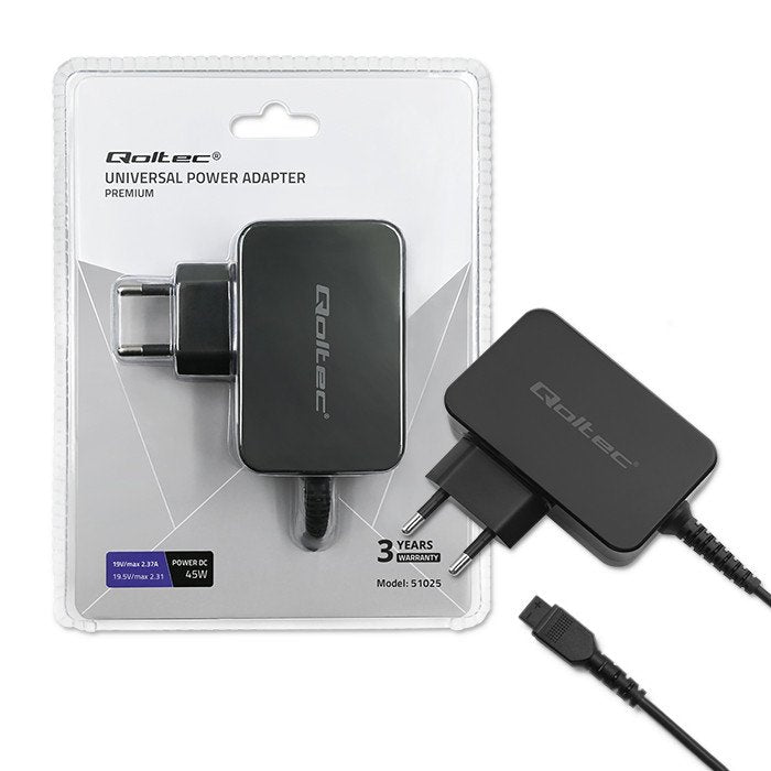 Qoltec 51025 Charger 45W 8 Plugins