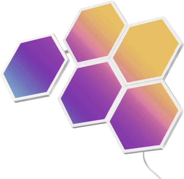 Govee Paneles Light Glide Hexa, Paquete 5 Luces LED B6061