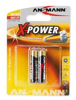 Ansmann Batteries Alcalinas Aaa Lr 03 X-power Blister 2 Pieces