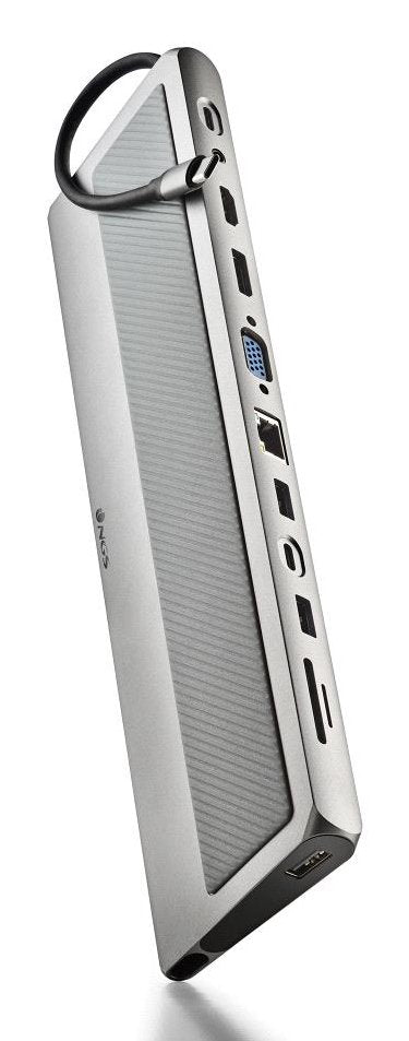 Ngs Docking USB Type-c Wonderdock 12 Pro 3x USB 2x HDMI 1x VGA 1x RJ45 1XLECTOR Cards 1XJACK 3.5 1x USB Type-c — image 1